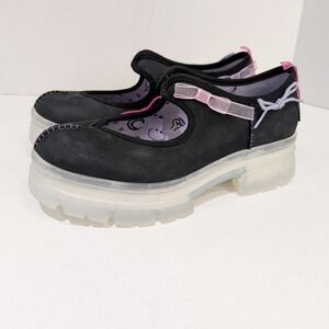 UGG Black and Pink Platform Shoes